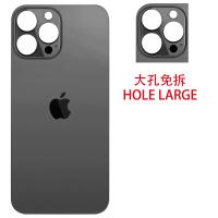 iPhone 13 Pro Max Back Cover Glass Hole Large Black
