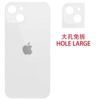 iPhone 13 Mini Back Cover Glass Hole Large White