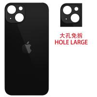 iPhone 13 Mini Back Cover Glass Hole Large Black