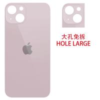 iPhone 13 Mini Back Cover Glass Hole Large Pink