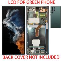 Samsung Galaxy S22 Ultra S908B Touch+Lcd+Frame Green Service Pack
