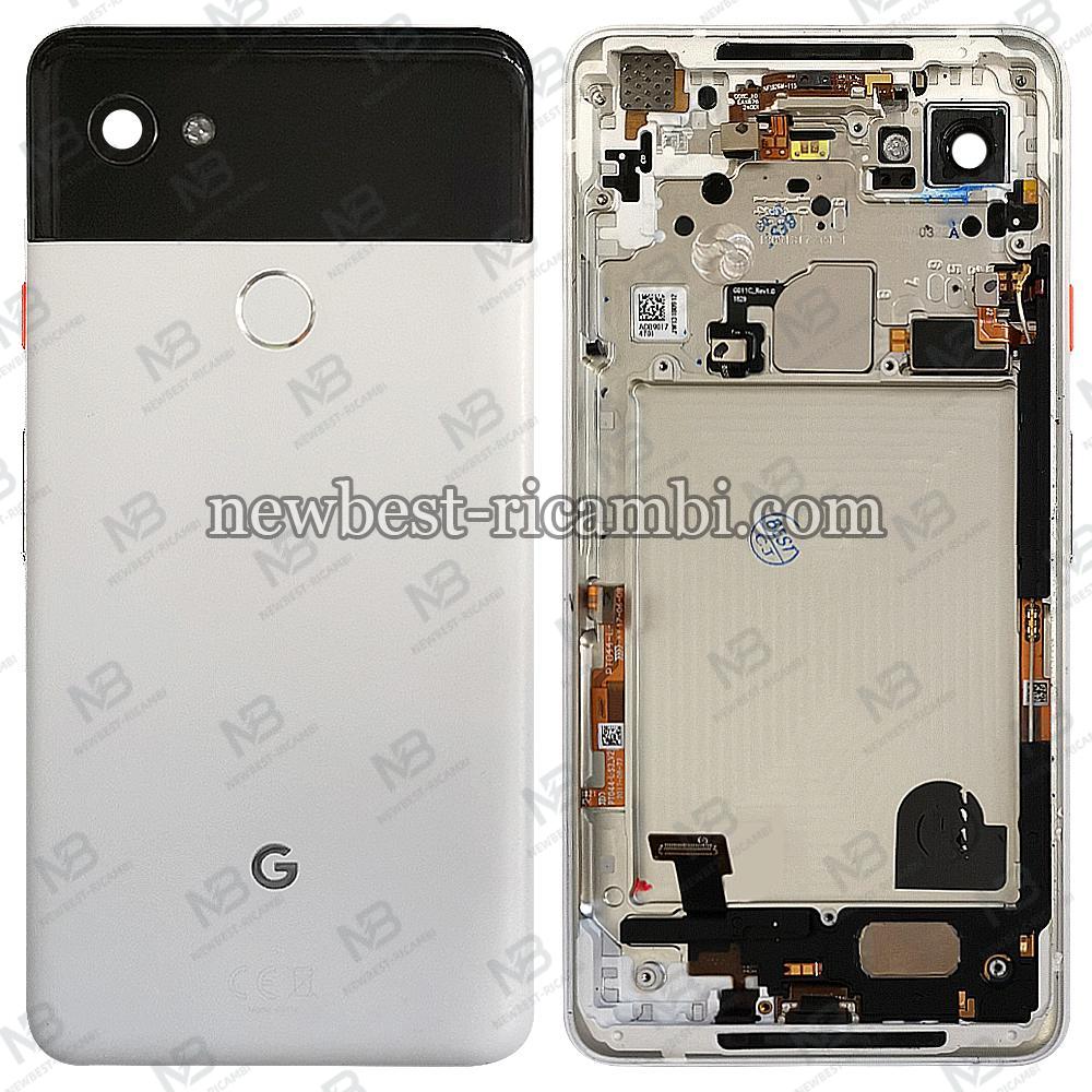 Google Pixel 2 XL Back Cover With Frame+Camera Glass White