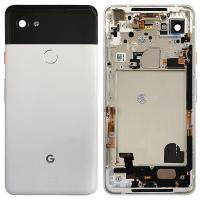 Google Pixel 2 XL Back Cover With Frame+Camera Glass White