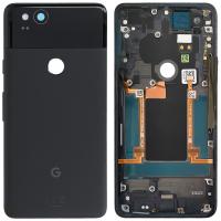Google Pixel 2 Back Cover With Frame+Camera Glass Black