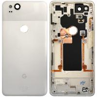 Google Pixel 2 Back Cover With Frame+Camera Glass White