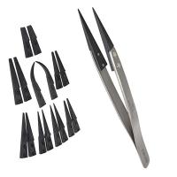 ESD Comfort Grips Tweezers set ESD-259 with 8 Replaceable Tips