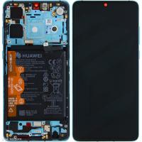 Huawei P30 Touch+Lcd+Frame Battery Full (Old Version) Aurora Blue Original Service Pack