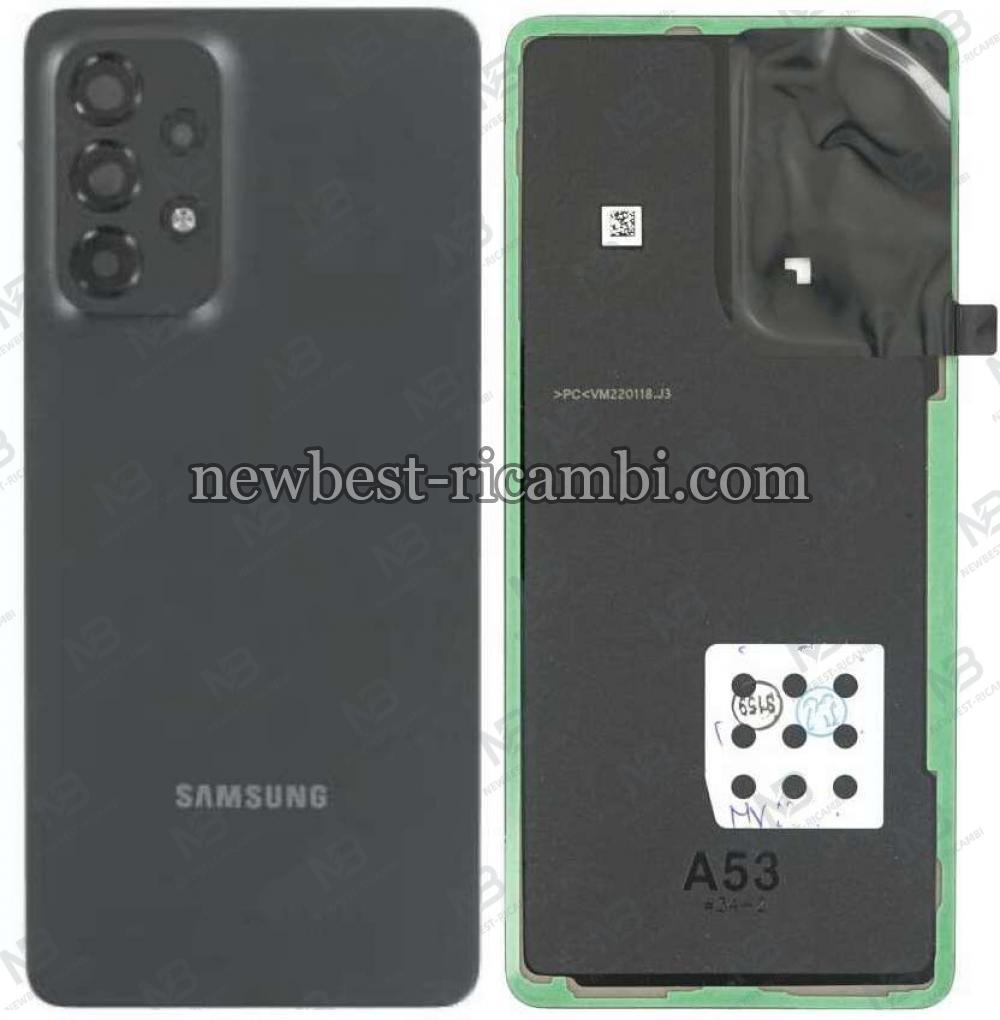 Samsung Galaxy A336 A33 5G Back Cover+Camera Glass Black Original