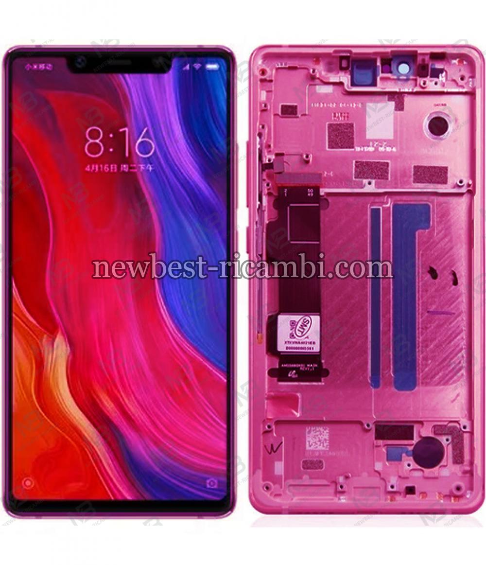 Xiaomi 8Se Touch+Lcd+Frame Red Original Service Pack