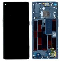 Oppo Reno 4 Pro 5G Touch+Lcd+Frame Blue Original Service Pack