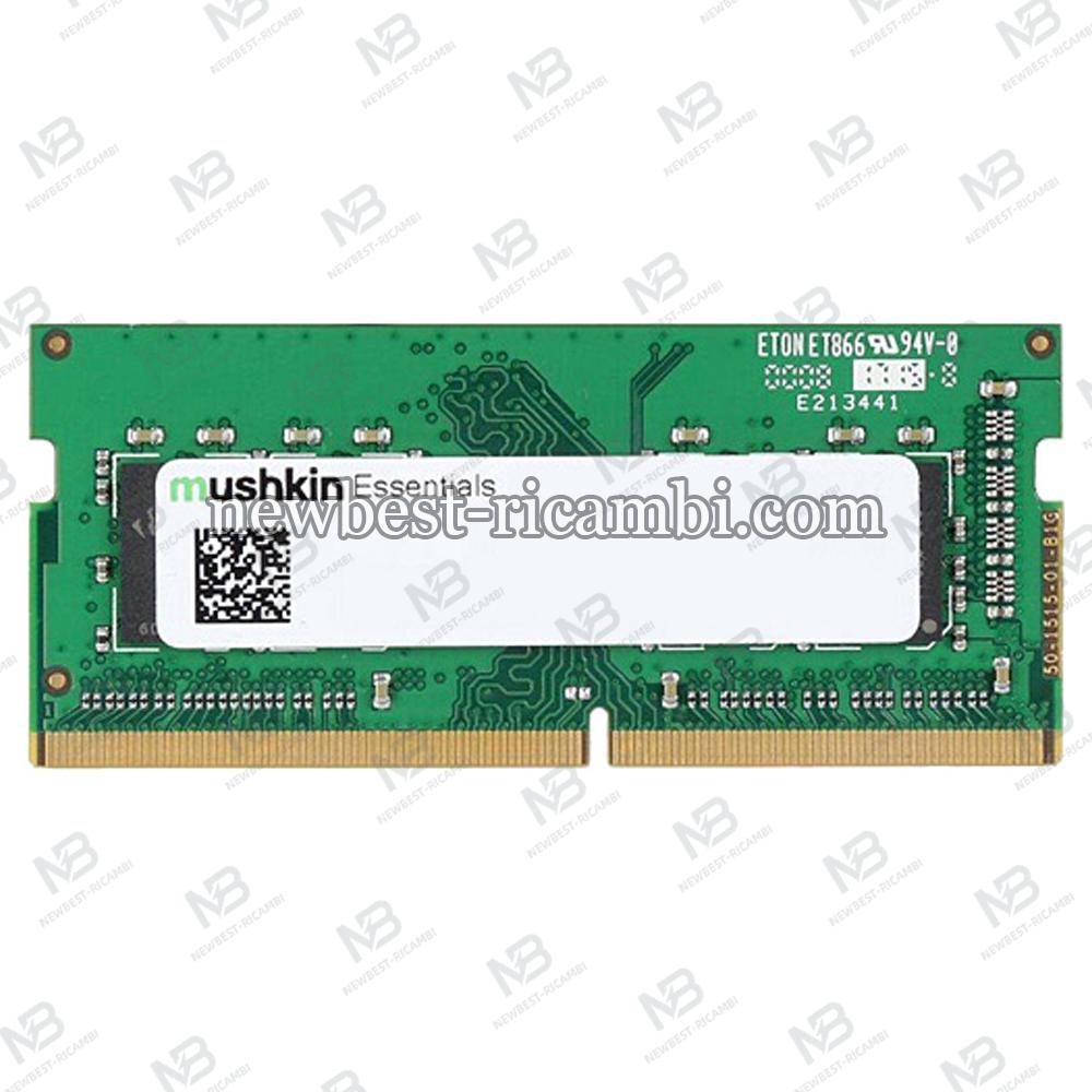 Mushkin Enhanced 4GB Essentials DDR3 PC3L-12800 1600MHz 204-Pin Laptop Memory 992037
