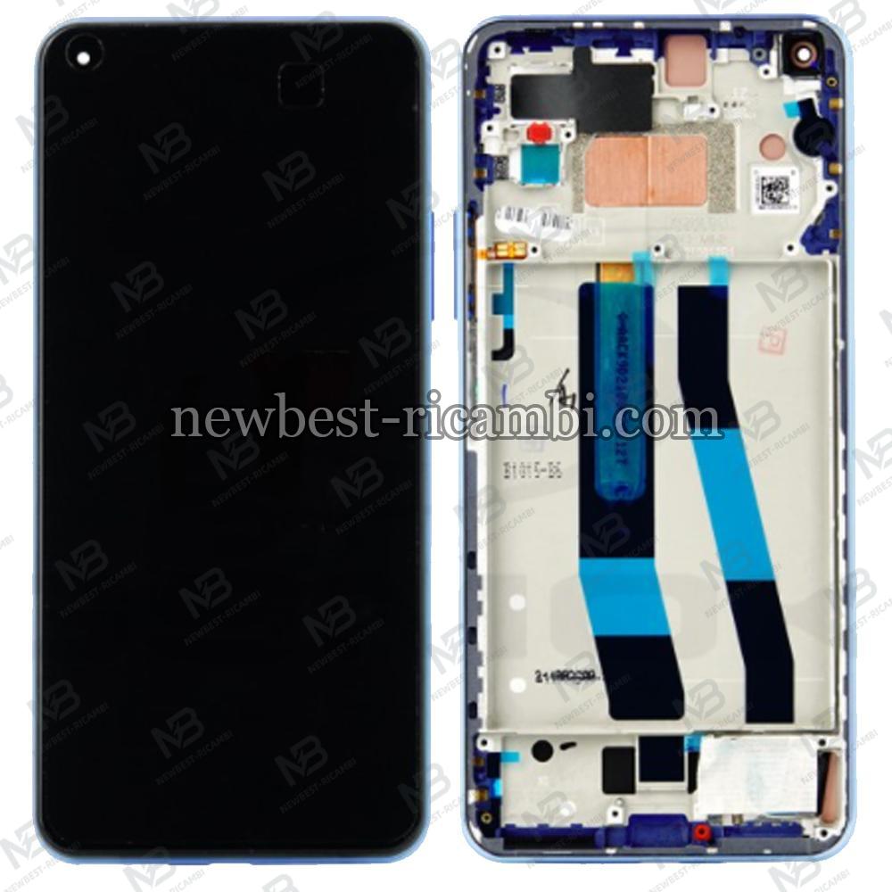 Xiaomi Mi 11 Lite 5G NE / 11 Lite 4G / 5G (2021) Touch + Lcd + Frame Blue Service Pack