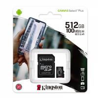 KINGSTON Canvas Select Plus microSD 512GB Class10 UHS-I adapter sdcs2