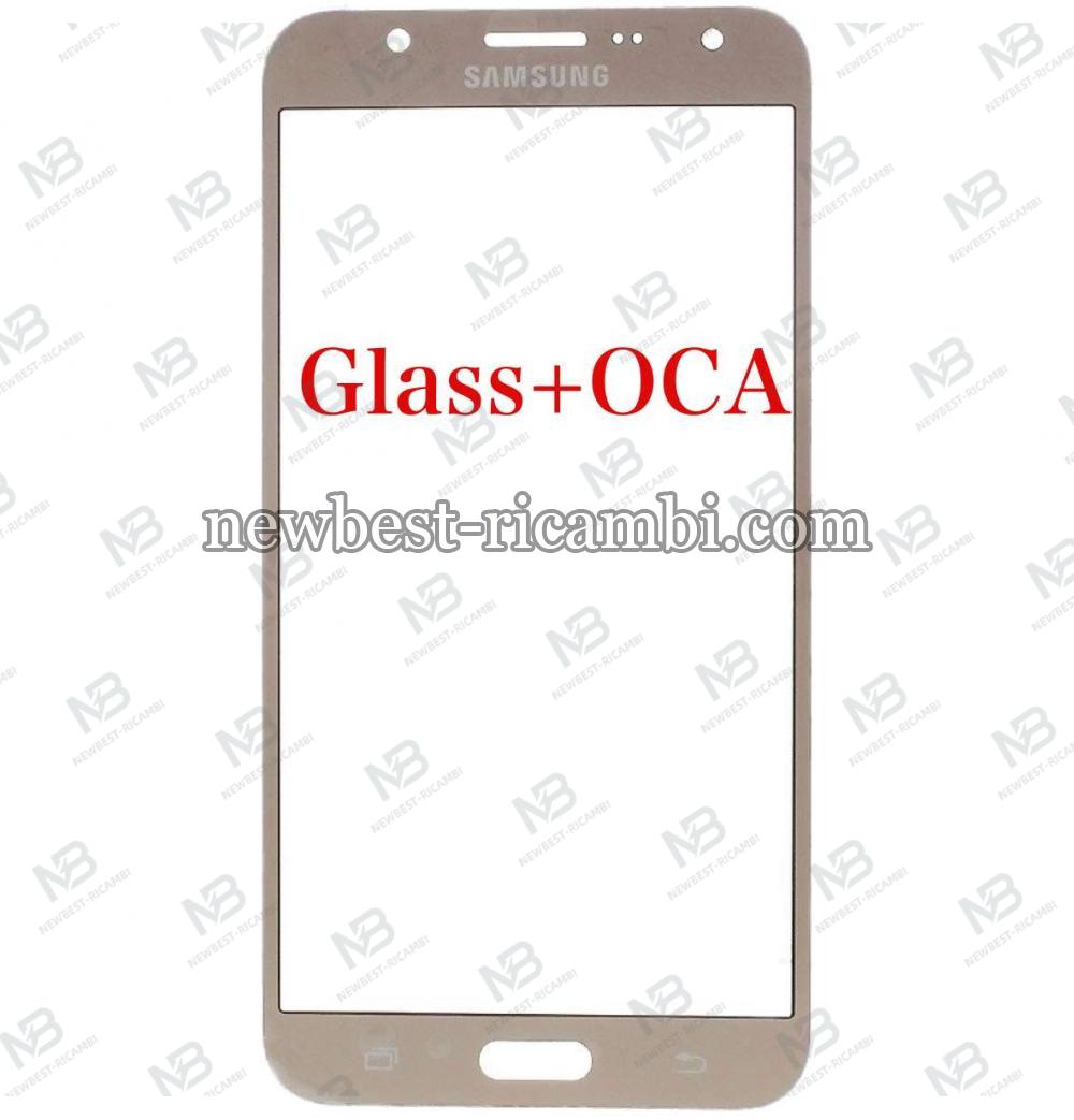 Samsung Galaxy J7 2015 J700 Glass+OCA Gold
