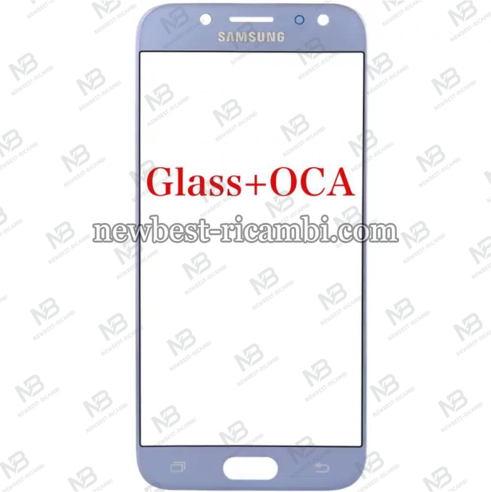 Samsung Galaxy J7 2017 J730f Glass+OCA Blue