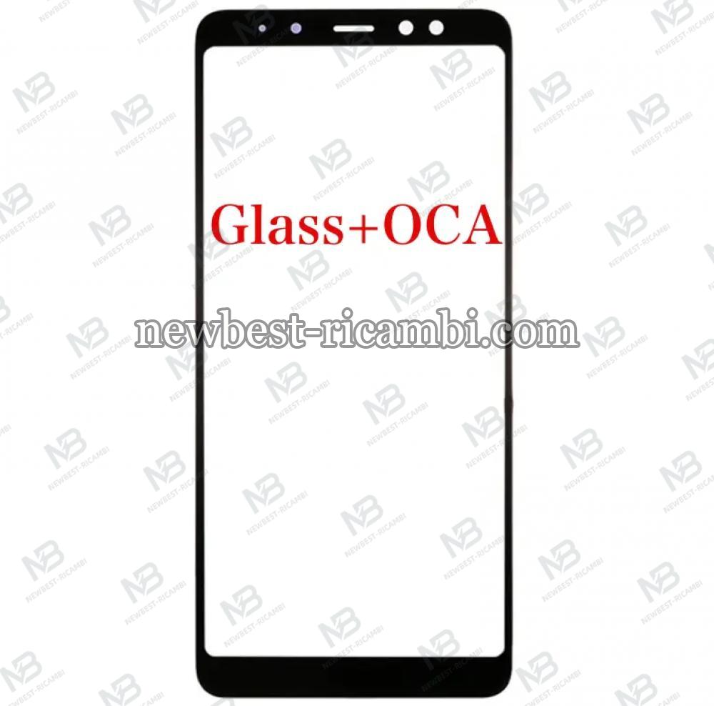 Samsung Galaxy A730f A8 Plus Glass+OCA Black