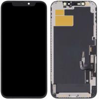 iPhone 12 / iPhone 12 Pro Touch+Lcd+Frame Black JK Incll Oem