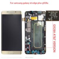 Samsung Galaxy S6 Edge Plus G928A (Usa AT&T) Touch+Lcd+Frame Gold. Original Service Pack