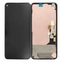 Google Pixel 5A Touch+Lcd+Plastic Support Black Service Pack