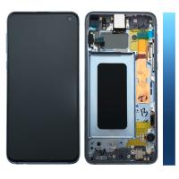 Samsung Galaxy S10e G970f Touch+Lcd+Frame Blue Service Pack