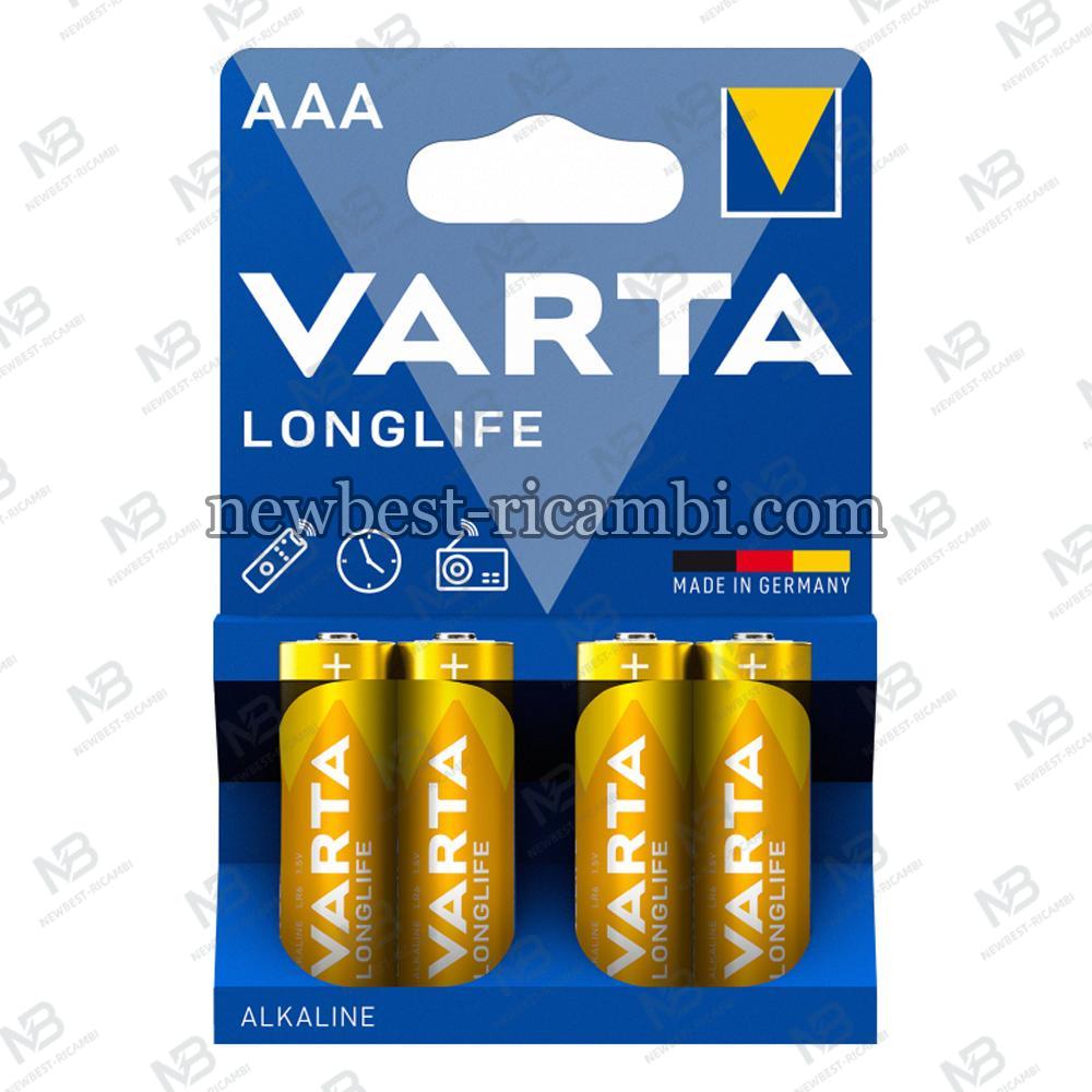 Varta Longlife Power Batteries 4903 AAA/ LR03 / 1.5V Set 4PCS