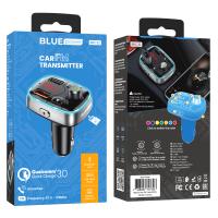 FM transmitter Modulator FM Bluetooth BLUE Power BBC32 Sunlight Black In Blister