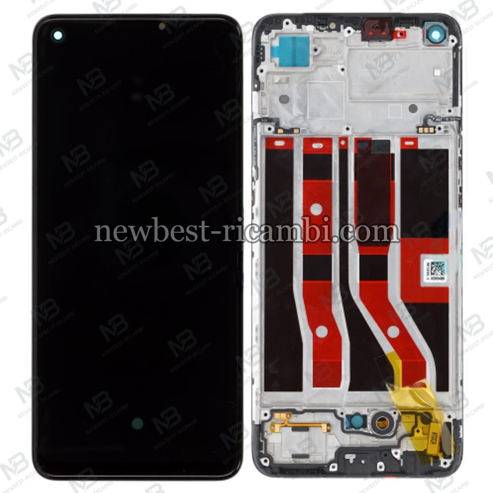 Oppo A74 4G / F19 Touch+Lcd+Frame Black Service Pack