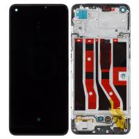 Oppo A74 4G / F19 Touch+Lcd+Frame Black Service Pack