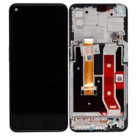 Oppo A73 5G/A72 5G Touch+Lcd+Frame Black Service Pack