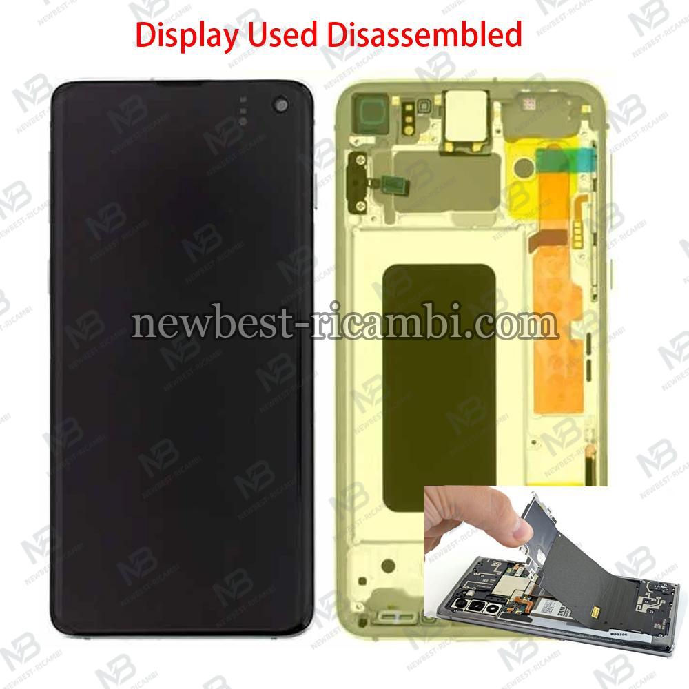 Samsung Galaxy G970 Touch+Lcd+Frame Yellow Disassemble From New Phone A