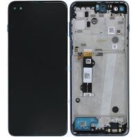 Motorola Moto G 5G Plus XT2075-3 touch+lcd+Frame Blue