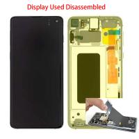 Samsung Galaxy G970 Touch+Lcd+Frame Yellow Disassemble From New Phone A