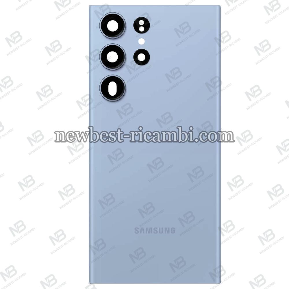 Samsung Galaxy S23 Ultra S918 Back Cover+Camera Glass Sky Blue Service Pack