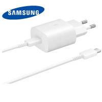 Wall Charger Samsung TA800NW 25W 3A 1x Type-C with Type-C Cable White Bulk