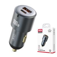 XO Design CC47 Car Charger 100W Grey In Blister