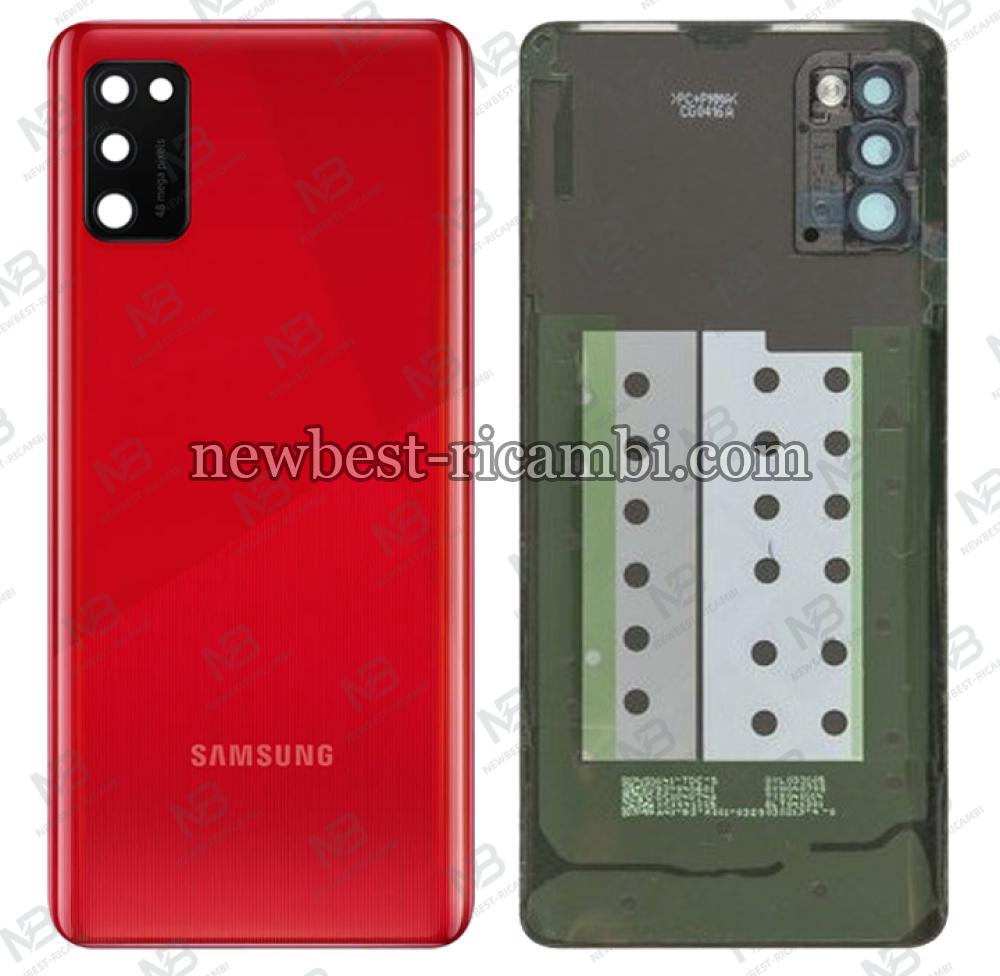 Samsung Galaxy A41 A415 Back Cover+Camera Glass Red