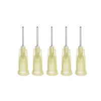 Glue Adhesive Needles Industrial Liquid Dispenser Needle Tips 20Ga Yellow 5 Pcs