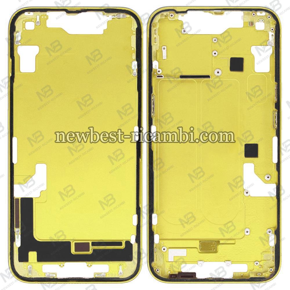 iPhone 14 Middle Frame + Side Key Yellow