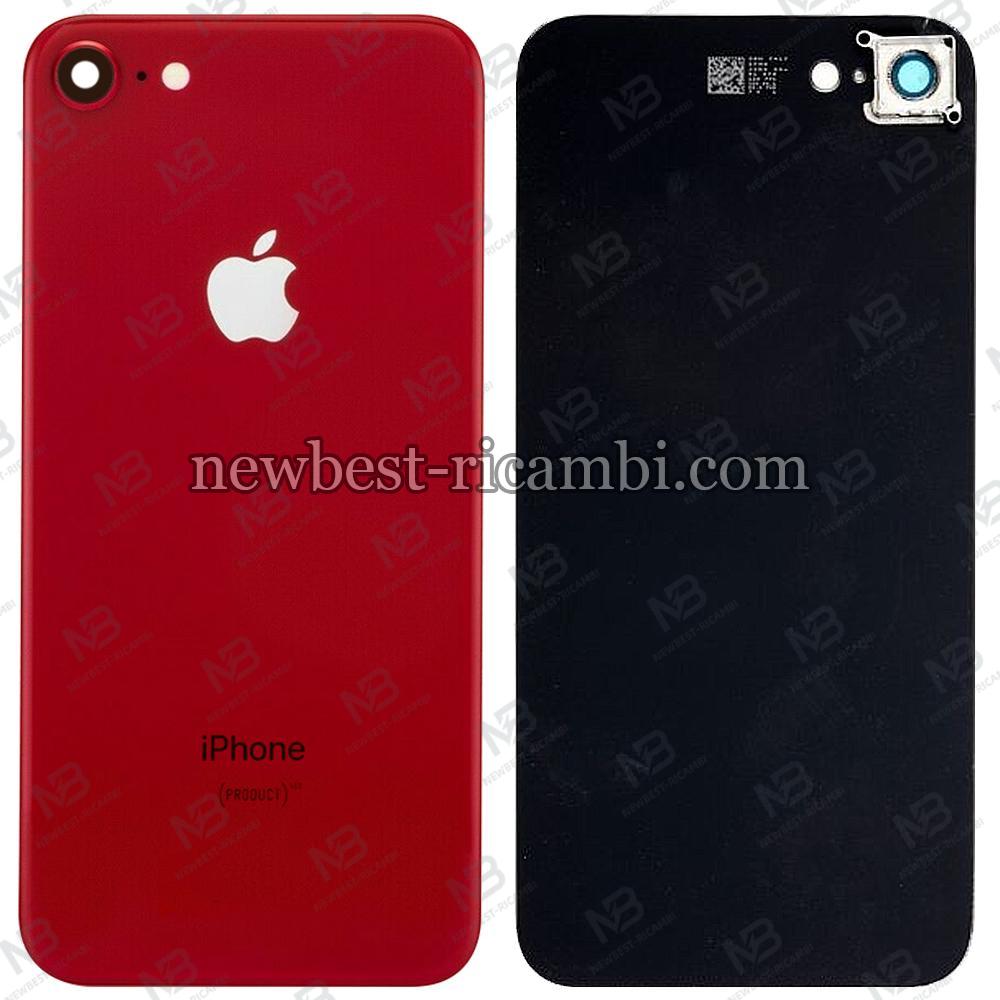 iPhone 8g back cover+camera glass red