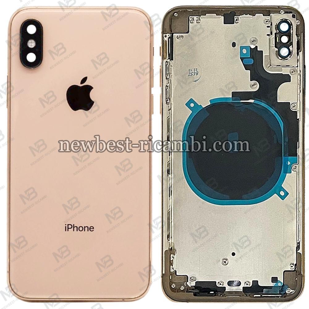 iphone XS max back cover+frame gold OEM