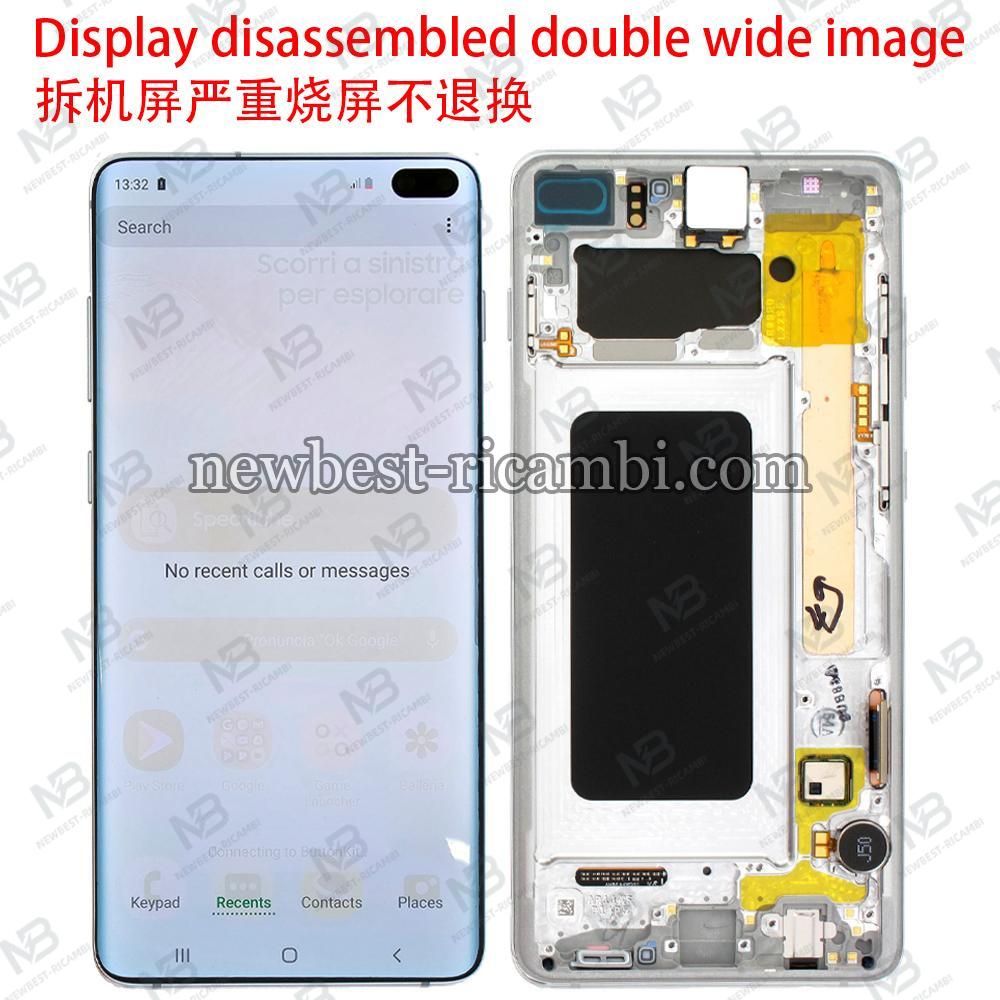 Samsung Galaxy G975 Touch + Lcd + Frame White Disassemble Grade D