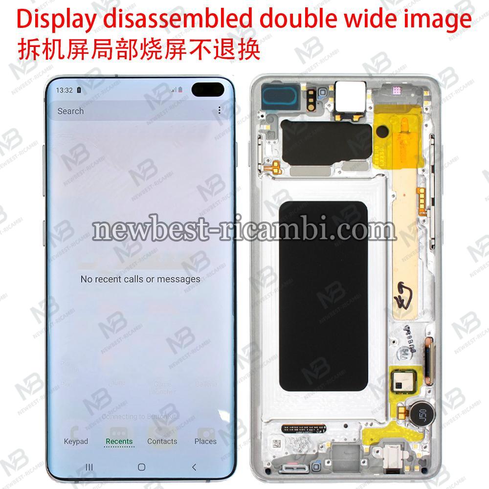 Samsung Galaxy G975 Touch + Lcd + Frame White Disassemble Grade C