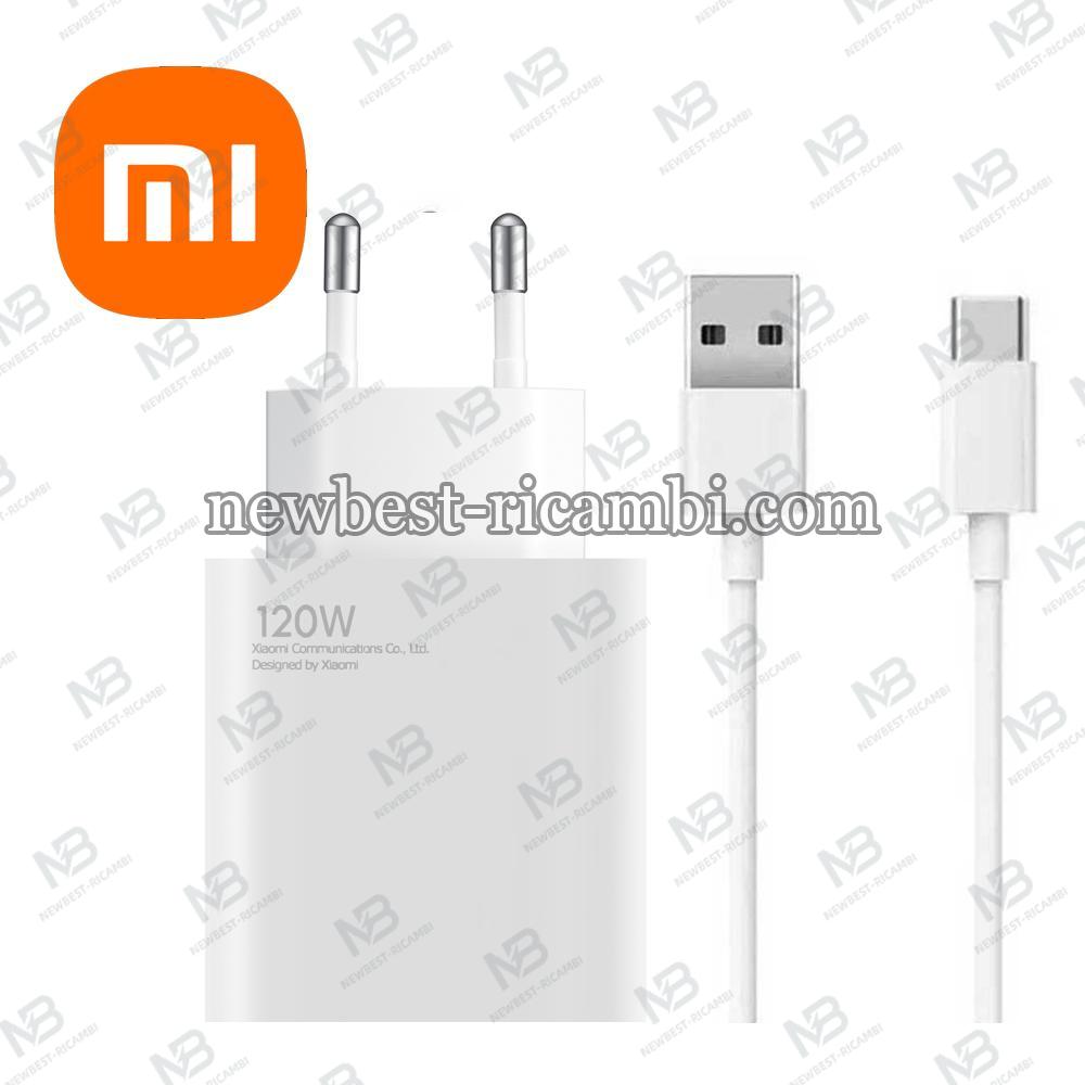 Wall Charger Xiaomi Combo 120W 6A 1 x USB-A With USB-C Cable White BHR6034EU In Blister
