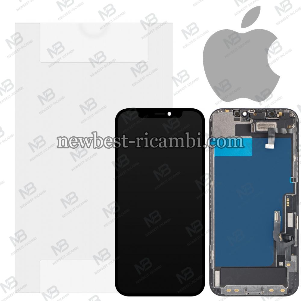 iPhone 12 / iPhone 12 Pro Touch + Lcd + Frame + Speck Black Service Pack