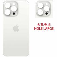 iPhone 15 Pro Back Cover Glass Hole Large White