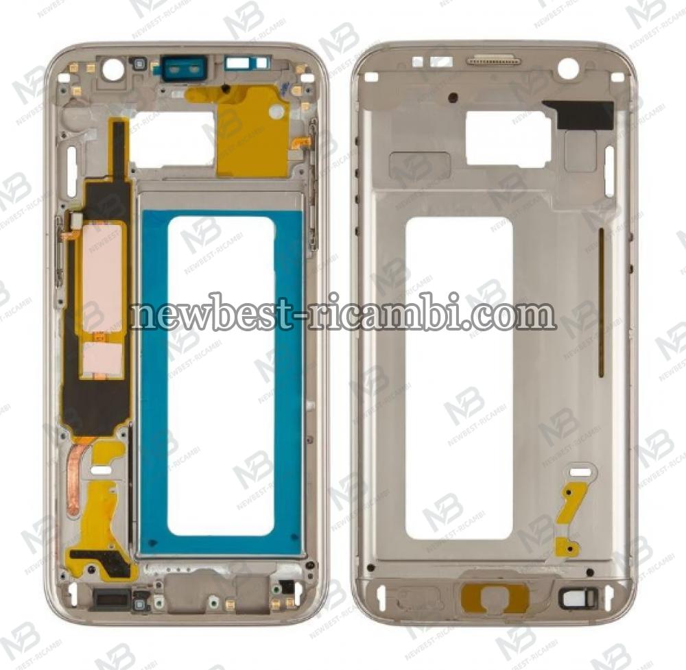 Samsung Galaxy S7 G930f Frame For Lcd Gold