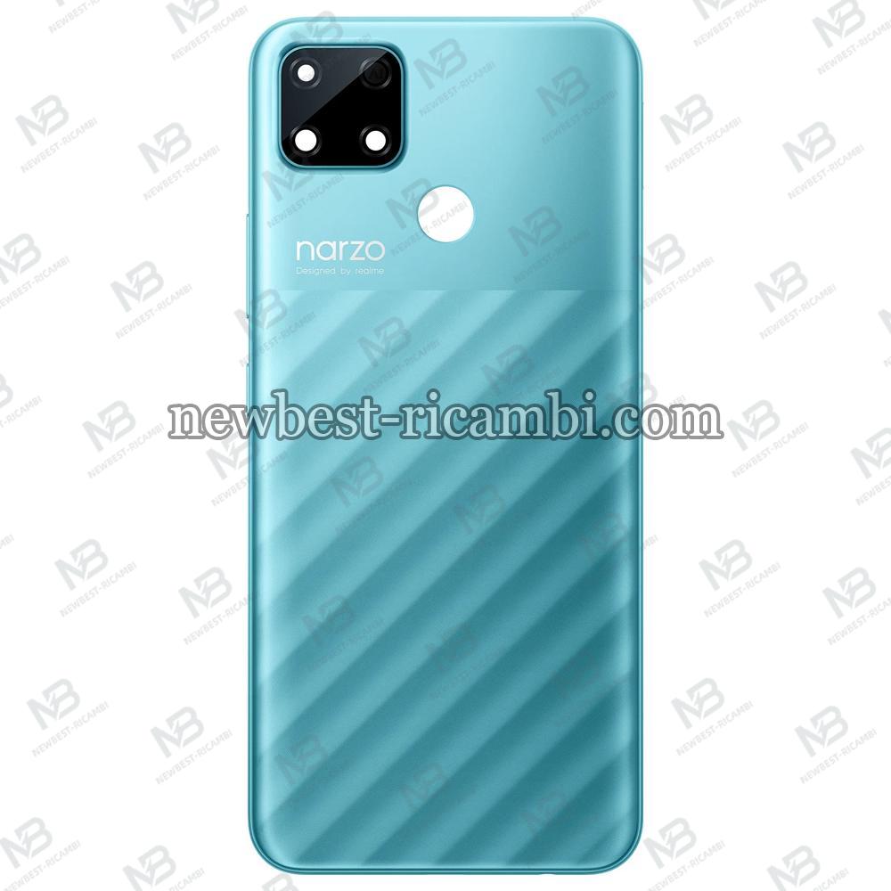 Realme Narzo 30A Back Cover Blue Service Pack
