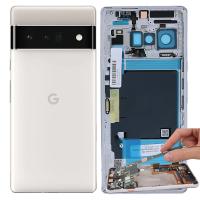 Google Pixel 6 Pro Back Cover+Camera Glass White Disassembled Grade B