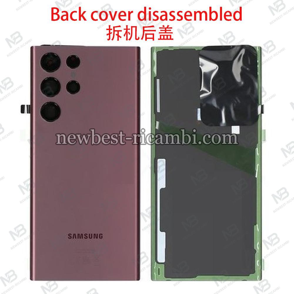 Samsung Galaxy S22 Ultra 5G S908 Back Cover Burgundy Disassembled Grade A