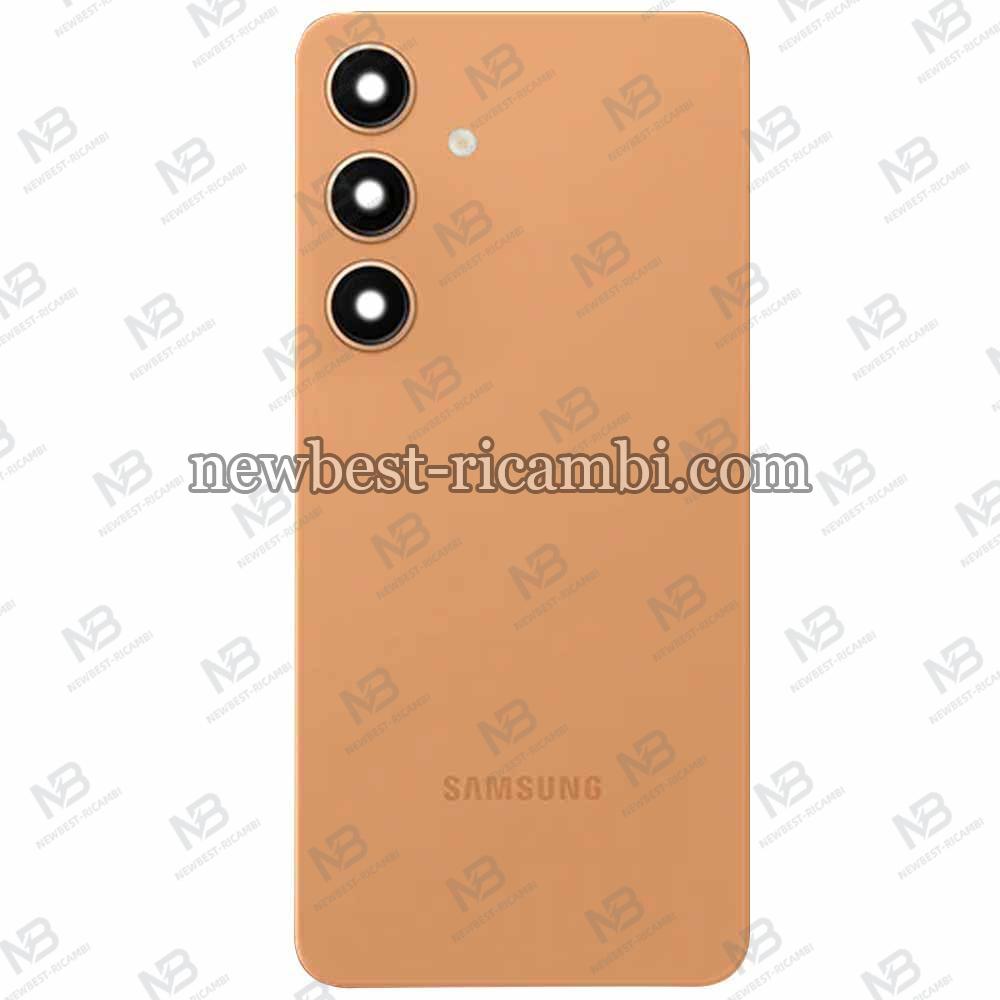 Samsung Galaxy S24+ S926 Back Cover + Camera Glass Orange AAA